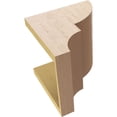 thumbnail image 6 of 9"W x 9"D x 9"H Wide Ridgewood Rough Cedar Woodgrain TimberThane Corbel, Primed Tan, 6 of 6