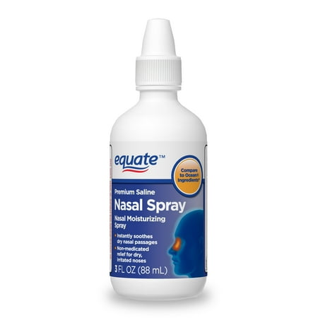 Equate Premium Saline Nasal Moisturizing Spray, 3 fl (Best Nasal Spray For Polyps)