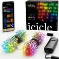 thumbnail image 4 of Twinkly Icicle + Music 190 LED RGB Christmas Lights w/ Music Syncing Device, 4 of 12