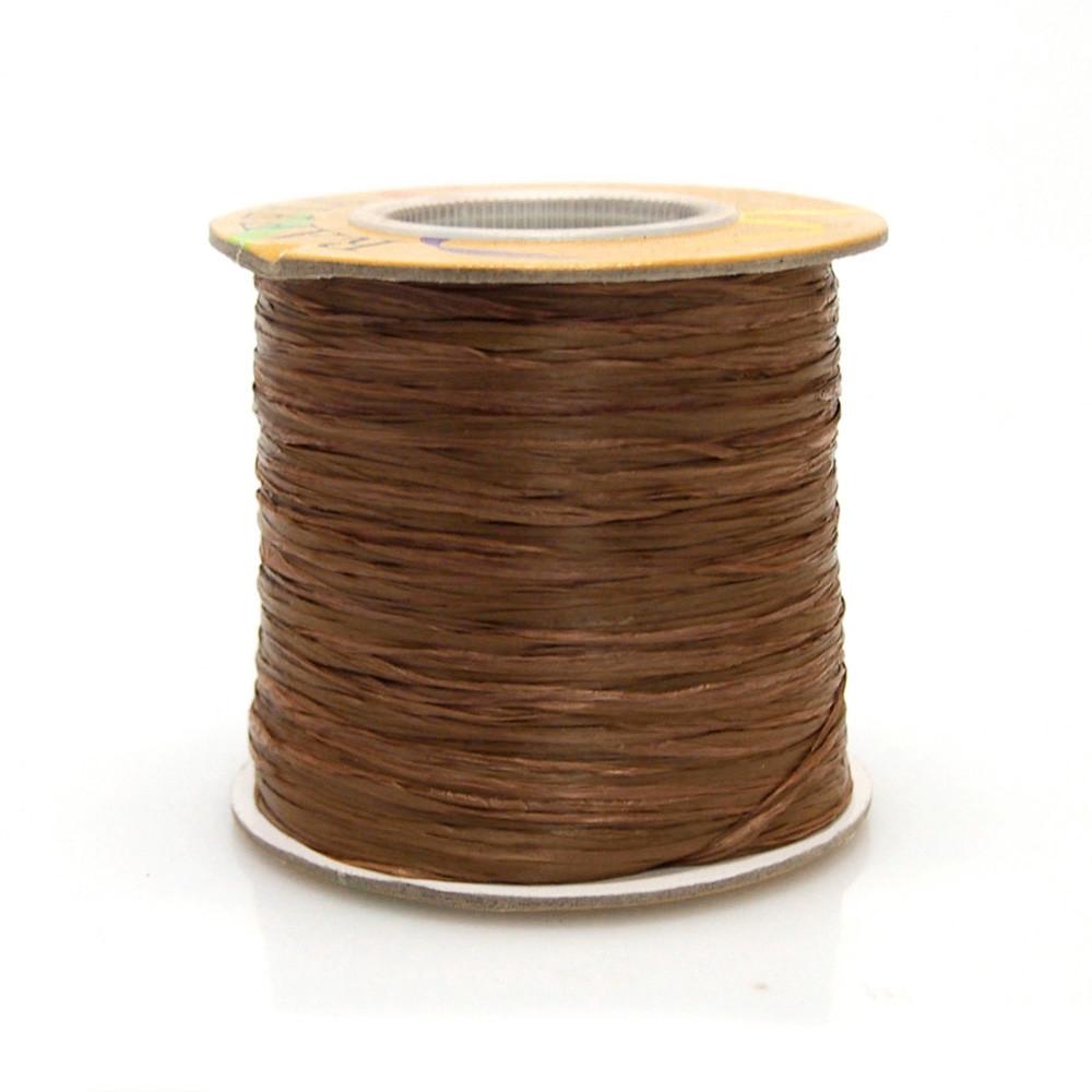 Matte Raffia Packaging Ribbon, 1/4Inch, 100 Yards, Brown