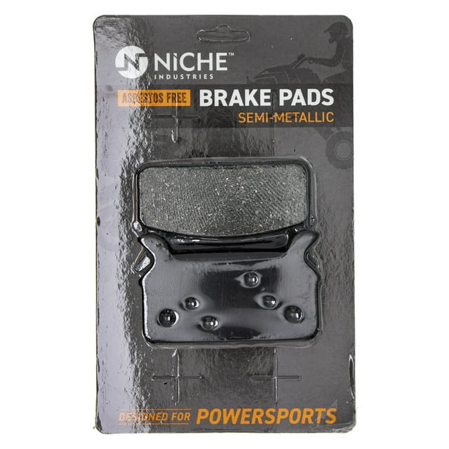 Niche Rear Brake Pad Set for Semi-Metallic Polaris RMK 800 Snowmobile 519-KPA2428D