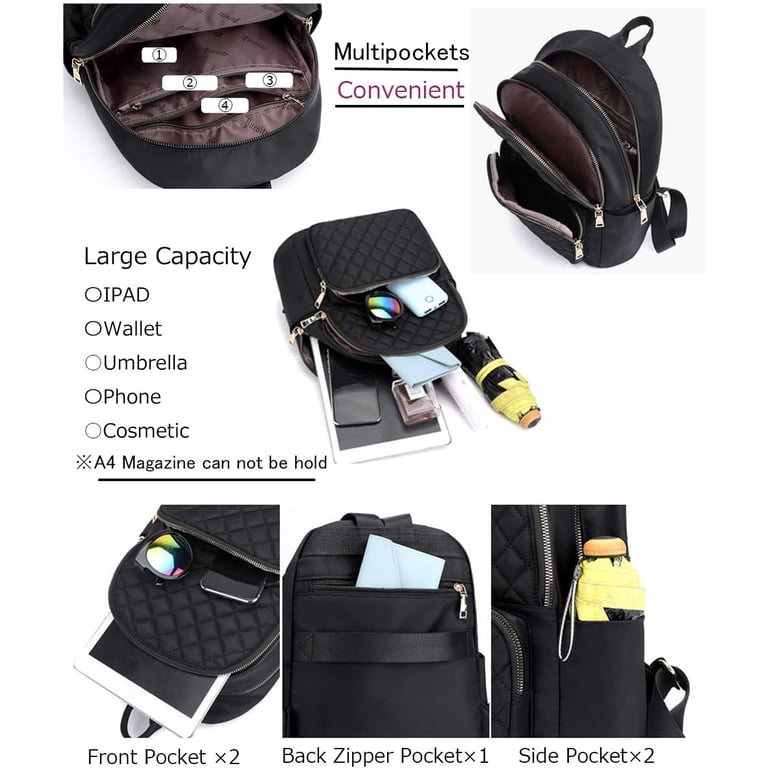 Backpack Purse for Women Small Rucksack Fashion Mini Daypack  display picture 3