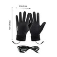 thumbnail image 3 of USB Heated Gloves for Men and Women, Rechargeable Battery Heated Winter Gloves with Touchscreen, 3 Heat Settings, Cold Weather Outdoor Gloves for Skiing, Snowboarding, Hunting, and Work, 3 of 7