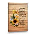 thumbnail image 4 of Christian Wall Art – The Lord Bless You and Keep You Scripture Canvas – Sunflower and Butterfly Rustic Wood Design – Bible Verse Numbers 6:24-26 – Inspirational Religious Home Decor Gift, 4 of 4