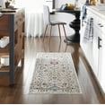 thumbnail image 5 of Everwash Treasure Lina Traditional Medallion Machine Washable Runner Area Rug, Ivory/Red, 2'2"x7'2", 5 of 5