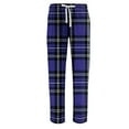 thumbnail image 6 of Zimjoy Purple Pj Pants for Men Lightweight Elastic Waist Comfy Fleece Pajama Pants Soft Loose Warm Plaid Pajama Pant Drawstring Casual Sleep Pant with Pockets, Dark Purple S, 6 of 6