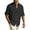 Black, variant on Zimjoy Men's Beach Linen Shirts Summer Breathable Long Sleeve Shirts Casual Sun Protection Button Up Tops with Chest Pocket, Black L