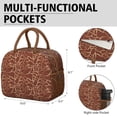 thumbnail image 3 of Giraffe Print Lunch Tote for Women - Insulated, Waterproof & Leakproof Thermal Lunch Bag with Rustic African Grassland Design, Durable & Stylish for Office, Work, School, 3 of 3