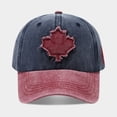 thumbnail image 5 of Gsakboxl Baseball Cap Unisex Canada Maple Leaf Patch Cotton Baseball Cap, Washed Lightweight Sports Hat for Outdoor Casual, 5 of 8