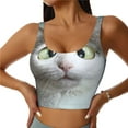 thumbnail image 2 of Uemuo Funny Cat Pattern Women's Sports Bra - High Impact Support, Breathable, and Comfortable Athletic Bra for Running, Yoga, and Workouts, 2 of 9