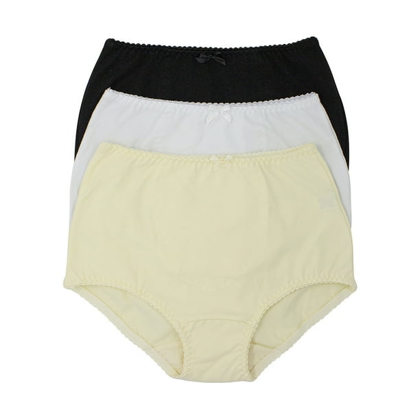 Paquete de Pantaletas Gota de Rocío Modelo 2560, Estilo completo alta, Colores surtidos básicos