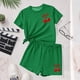 thumbnail image 4 of Vestido de Verano con Mangas Ocio de Verano de Niños Cuello Redondo Mangas Cortas Y Pantalones Cortos Conjunto de Dos Piezas Conjunto de Verano Lindo, 4 of 6