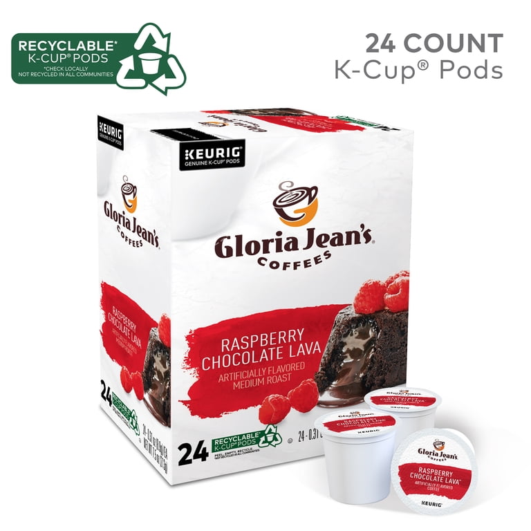 Gloria Jean's Coffee Raspberry Chocolate Lava Medium Roast 24ct