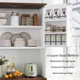 thumbnail image 4 of Planntonneo 71'' Tall Kitchen Pantry Storage Hutch Cabinet with Doors and Shelves, White, 4 of 9