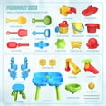 thumbnail image 2 of Water Table Beach Summer Sensory Play with Dolphin Water Wheel Molds Bucket Shovel for Toddlers, 2 of 7