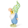 thumbnail image 6 of STPgoods Buddy the Gnome Easter Figurine 16" (40.5 cm) Fabric Easter Decoration Standing Decoration Easter Collectible Figurine Holiday Decor Tabletop Favor Figurine, Blue, 6 of 6