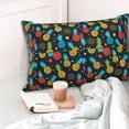 thumbnail image 4 of Kdxio Cotton Pillow Cases 16"x24" Pillowcases,Soft and Breathable Bedroom Pillow Cases-Colorful Pineapple-No Pillow Core, 4 of 5