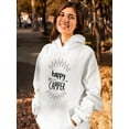thumbnail image 2 of Happy Camper Hoodie Women -SPIdeals Designs, Female Small, 2 of 4