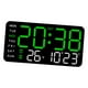 thumbnail image 5 of Reloj despertador digital con brillo ajustable de 12/24 horas y pantalla LED de tiempo eléctrico Luz verde, 5 of 9