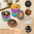 thumbnail image 6 of Cute Shark Rainbow Hearts Airtight Coffee Bean Canister 30oz Food Storage Containers with Lids For Gournd, Tea, Sugar, Flour, Rice, Cereal, Candy Cookie Jar, 6 of 8