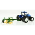 thumbnail image 6 of 1:24 Korody RC Farm Tractor Toy 8 Wheel DieCast Metal w/ Working Rake Attachment & Lights, 6 of 10