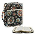 thumbnail image 2 of HELLHERO Datura Pattern Bible Supplies Organizer Bag, Lightweight Durable Handle Bible Cover Case Polyester Fabric Scripture Organizers for Daily Life Church Study, 2 of 9