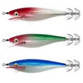 thumbnail image 3 of Anzuelos Luminosos Calamar 10g/10cm Anzuelo Doble para Pesca Nocturna ( ) Rojo Y Blanco, 3 of 9