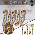 thumbnail image 5 of Cuchara de cocina TUNC de madera ranurada elegante 5 uds, 5 of 5