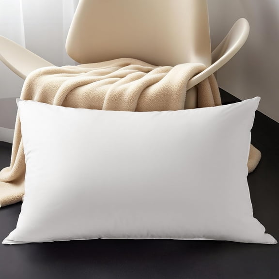 Goose Down Pillow Queen Size Set of 1 Pack,900 Fill Power Luxury Hotel Quality Bed Feather Pillow for Side Back Stomach Sleepers, Soft Cotton Shell(White,20" x 30")