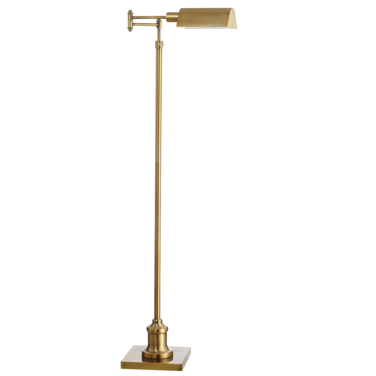 Safavieh Briggs Solid Rustic Floor Lamp, Brass Gold