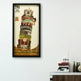 thumbnail image 4 of Empire Art Direct Leaning Tower of Pisa Dimensional Collage Framed Graphic Art Under Glass Wall Art, 17" x 33" x 1.4", Ready to Hang, 4 of 9
