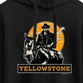 thumbnail image 3 of Yellowstone  - Rip Riding Horseback - Juniors Cropped Pullover Hoodie, 3 of 6