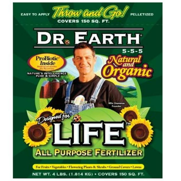 Dr Earth Fertilizers 022027 Life All Purpose Pelleted Fertilizer 4Lb