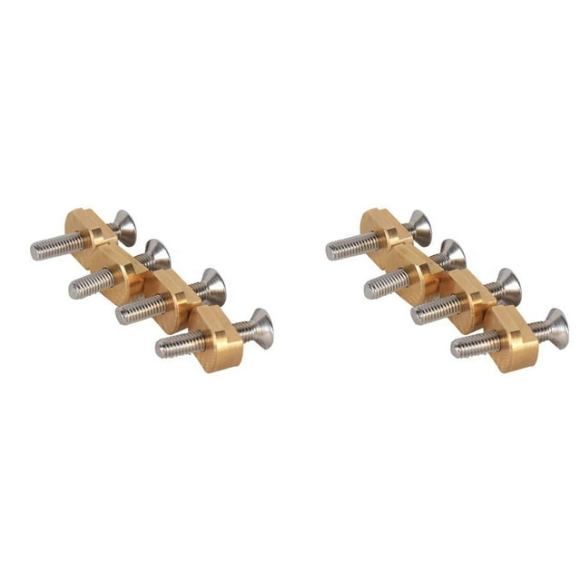 8 Piezas FoilMount Tamaño M6 Y 4 Piezas Tuercas en T de Montaje de Tornillo de Hidroala para Todas Las Pistas de Hidroala Accesorios de Surf Al Aire Libre