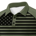 thumbnail image 3 of Betivan Men Turndown Collar Tops Short Sleeves Independence Day Print Button Pullovers Grunt Style Shirts for Men Breathable Holiday Gathering Party, 3 of 4