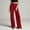 Red, variant on Tsivenald Womens Satin Wide Leg Pants High Waist Front Pleated Loose Baggy Solid Color Elegant Office Dress Trousers