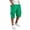 Green, variant on XDZJLR Big And Tall Cargo Shorts For Men Casual Shorts With Pockets And Drawstring Solid Color Versatile Hiking Shorts Orange M