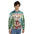 thumbnail image 4 of Merry Christmas Santa Reindeer Antlers Poodle Sleigh Xmas Winter Holiday All Over Print 3D Baseball Jacket Poodles Dog Lover Gifts Idea Bomber Jacket Softball - 00023, 4 of 6
