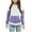 Purple, variant on biudgviw Girls Hoodies Fashion Long Sleeve Cute Color Block Pullover Tops with Pocket Winter Lounge Sweatshirt for 4-13 Years