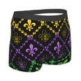 thumbnail image 3 of Naloa Mardi Gra Geometric Print Mens Underwear - Boxers for Men, Classic Briefs for Men, 3 of 9