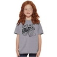 thumbnail image 3 of Funny Lets Get Kraken Animal Pun Crewneck T Shirts Boy Girl Teen Brisco Brands X, 3 of 6