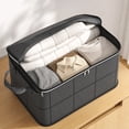 thumbnail image 6 of Oggfader Fabric Storage Bin with Lid, Collapsible Closet Organizer Bins with Handles, Stackable Storage Cubes for Bedroom, Dorm, Apartment - 14x10x8 Inch, Non-Woven, 6 of 6