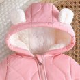 thumbnail image 5 of 3-6 Months Infant Baby Boys Girls Winter Romper Hooded Snowsuits Fleece Lined Jumpsuit Warm Outfits Winter Outwear Infant Winter Clothes, 5 of 6