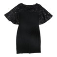 thumbnail image 1 of Ralph Lauren Robe en Jersey pour Femmes Tally, Noir, 6, 1 of 1