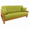thumbnail image 1 of Solid Twill 8 to 9-inch Full Futon Cover Set with Two 18-inch Throw Pillows (Set of 3), 1 of 1