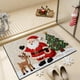 thumbnail image 1 of Felpudo Navideño de Punto para Baño | Felpudo Absorbente Multicolor con Base Antideslizante | Alfombra de Poliéster de Terciopelo Cristal Suave | Decoración Navideña para La Entrada Del Baño y El Sue, 1 of 6