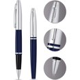 thumbnail image 3 of Cross Calais Chrome & Blue Lacquer Rollerball Pen, 3 of 5