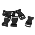 thumbnail image 1 of 5pcs Black Plastic Side Quick Release Clasp Buckles for 15mm Webbing Strap Band, 1 of 2
