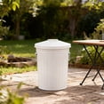 thumbnail image 6 of Iron Outdoor Trash Can With Lid Handles 8L Capacity For Garden Camping, 6 of 9
