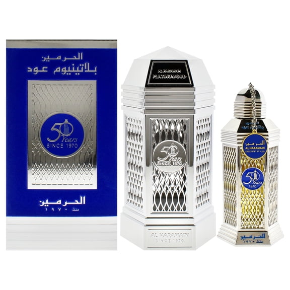 Al Haramain Platinum Oud, Perfume for Women and Men, 3.4 oz